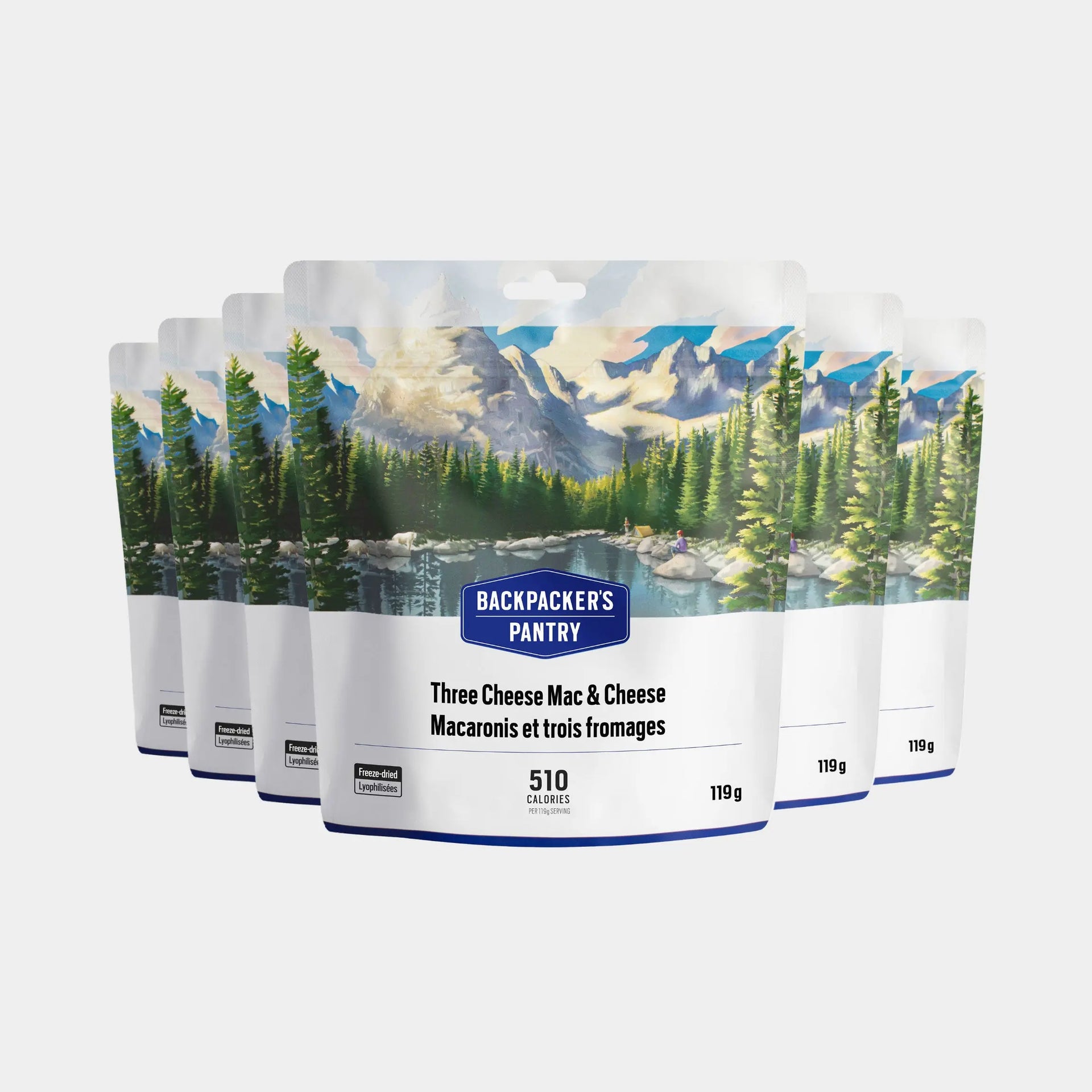 Backpacker's Pantry Three Cheese Mac & Cheese - Freeze Dried Camping Food With 24g Protein