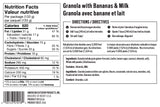 Granola with Bananas, Milk & Almonds